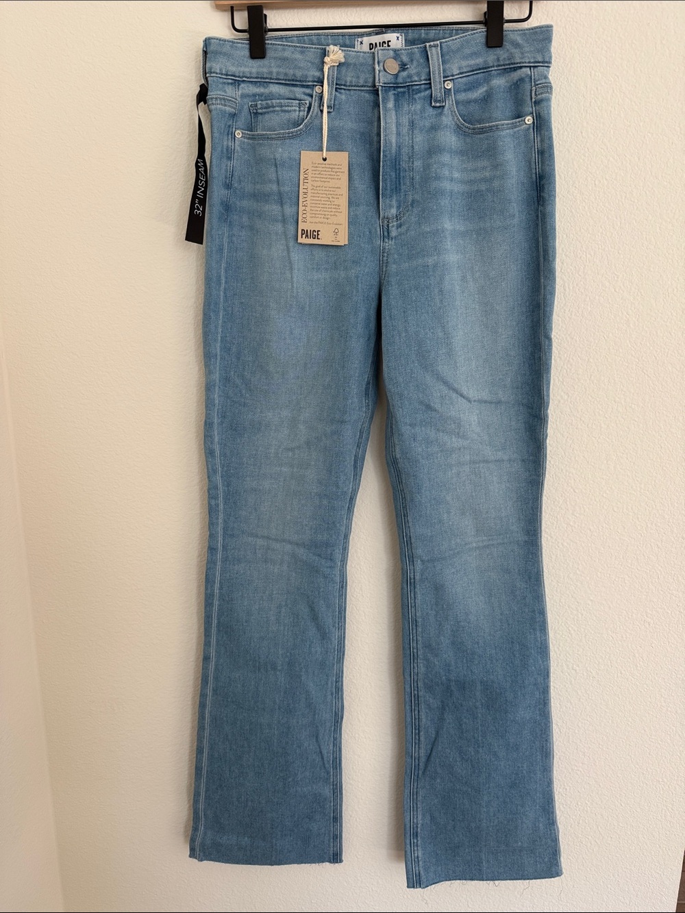 PAIGE Light Blue Flare Jeans